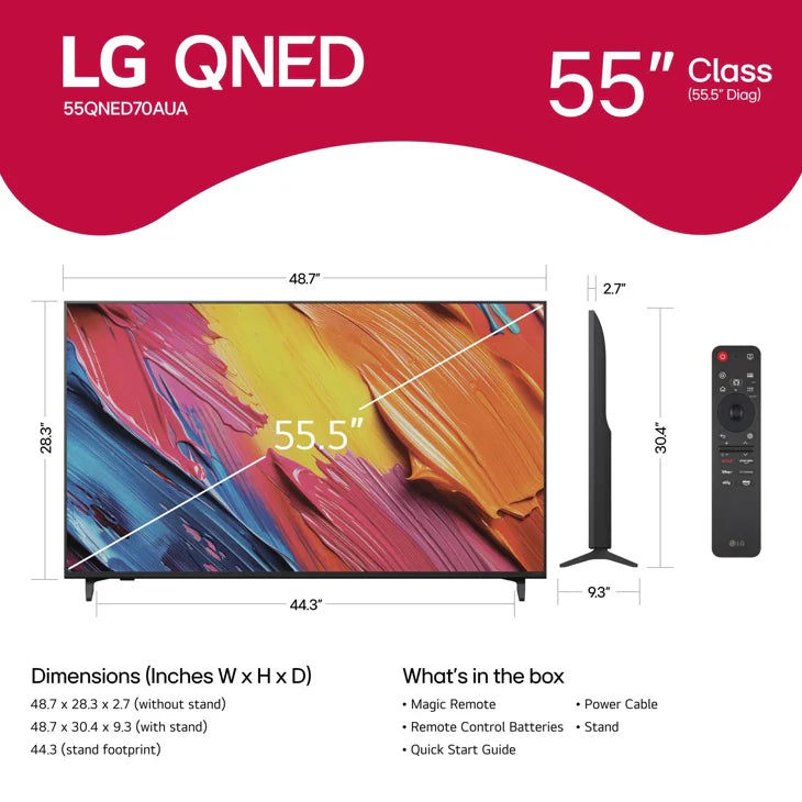 LG 55QNED70A 55" 4K QNED AI Smart TV