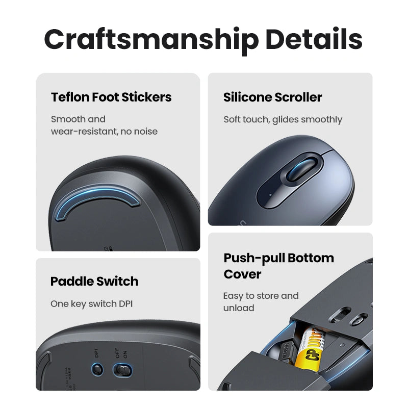 UGREEN MU105 90550 2.4G Wireless Mouse Midnight Blue