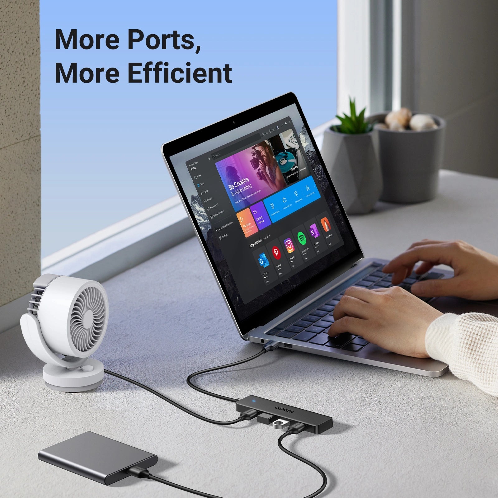 UGREEN CM219 25851 4-Port USB 3.0 Hub