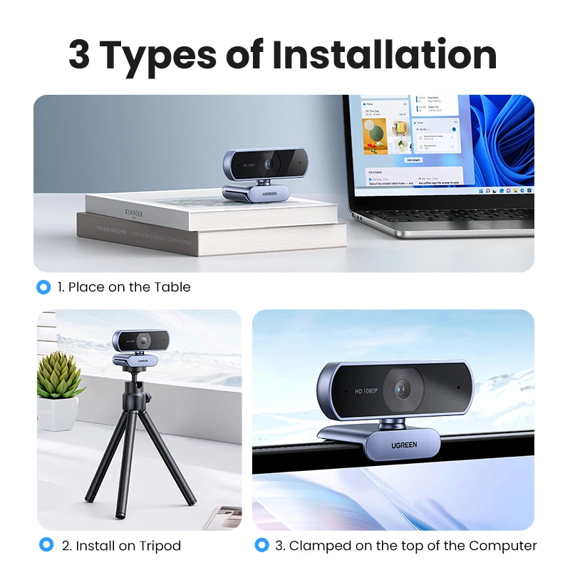 UGREEN CM678 15728 USB HD 1080P Webcam