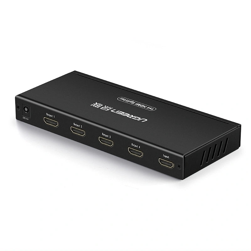 UGREEN CM620 40202UK 1-in-4 Out HDMI Splitter 4K 30Hz with UK Power Adapter