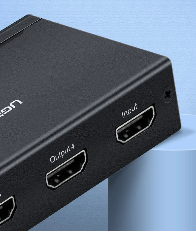 UGREEN CM620 40202UK 1-in-4 Out HDMI Splitter 4K 30Hz with UK Power Adapter