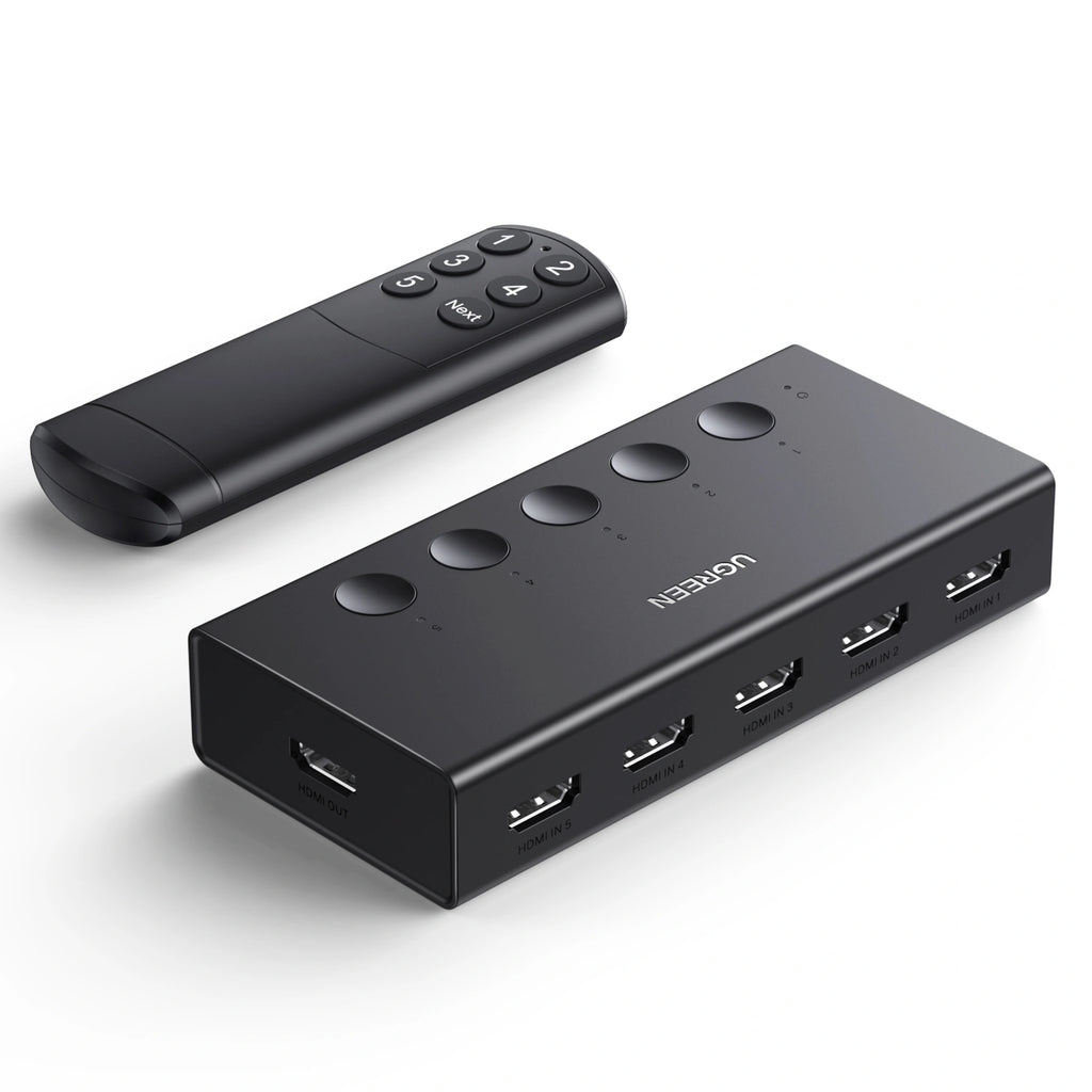UGREEN CM568 90512 HDMI Switch 5-In 1-Out 4K 60Hz Switcher