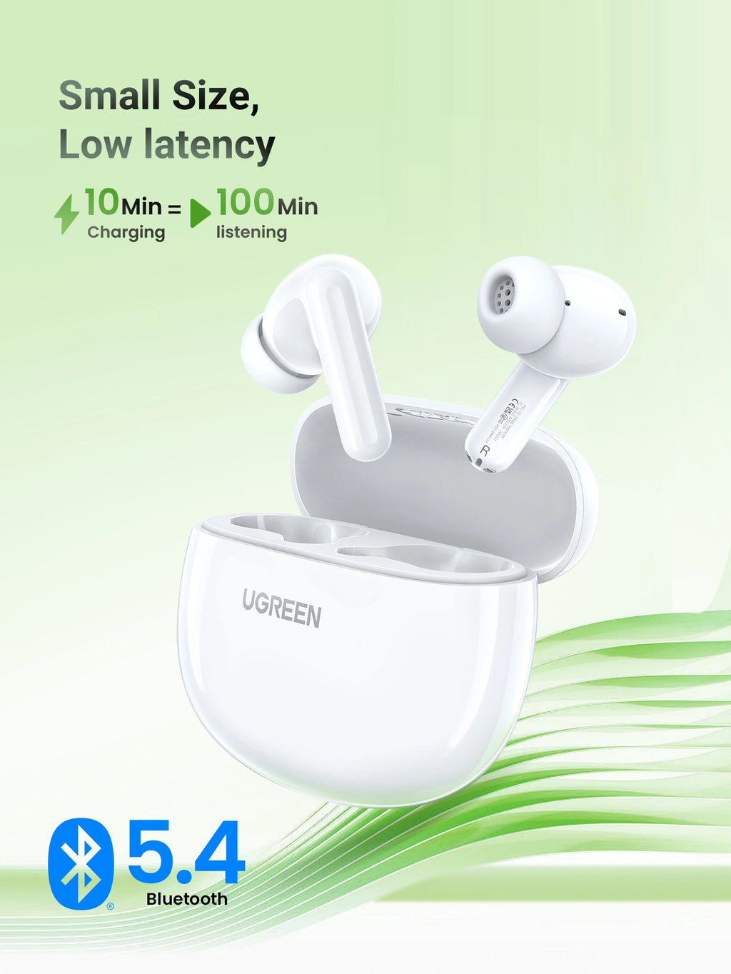 UGREEN HiTune P3 WS207 45110 True Wireless Earbuds with Noise Cancellation White