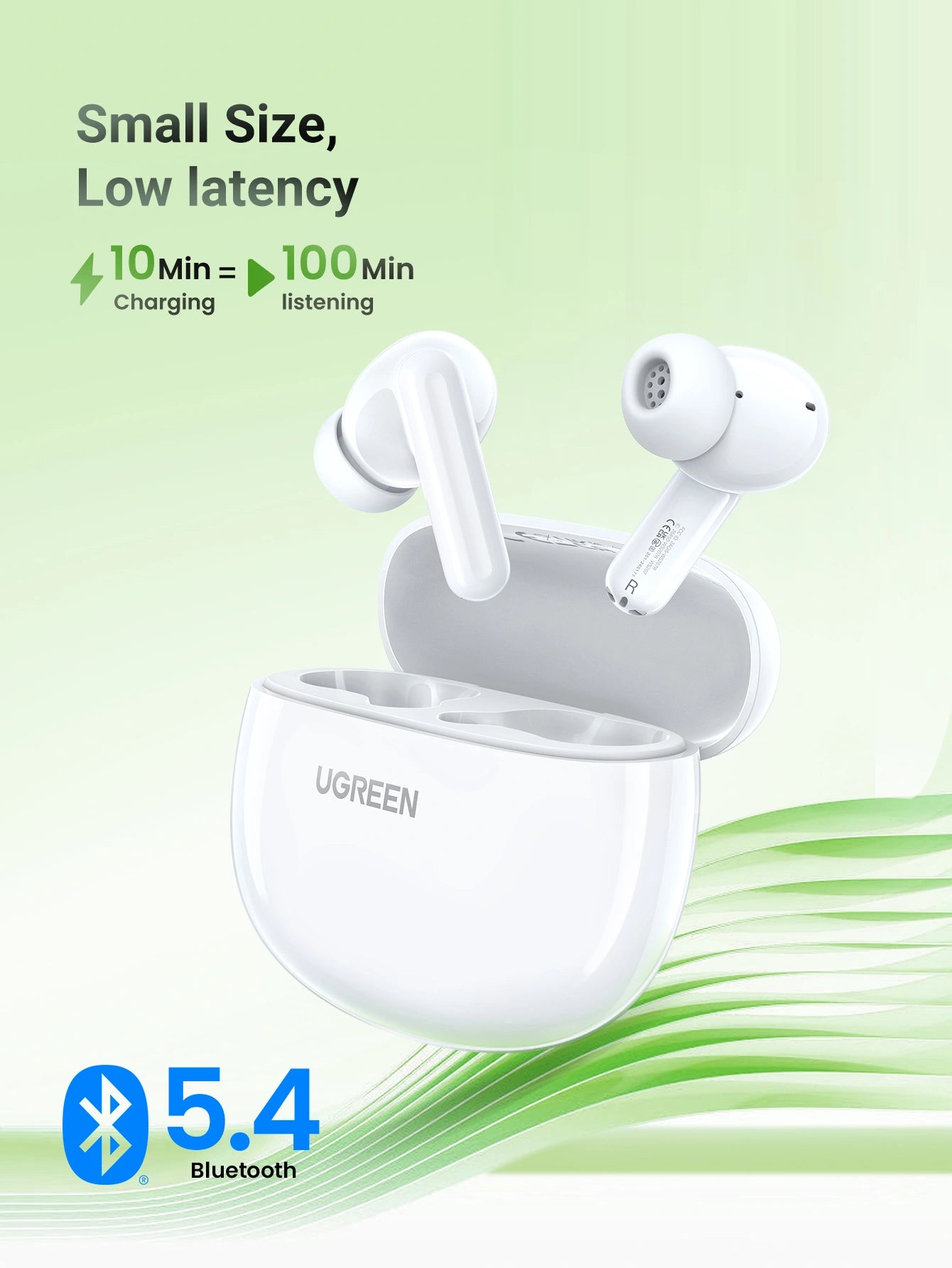 UGREEN HiTune P3 WS207 45110 True Wireless Earbuds with Noise Cancellation White