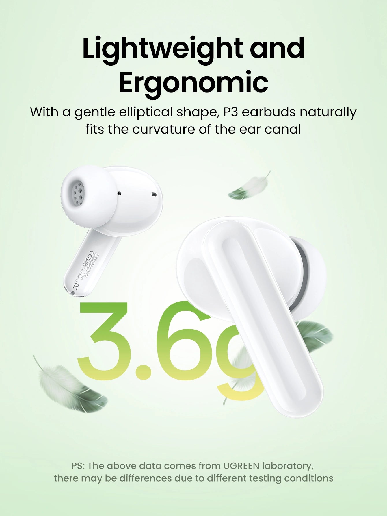 UGREEN HiTune P3 WS207 45110 True Wireless Earbuds with Noise Cancellation White
