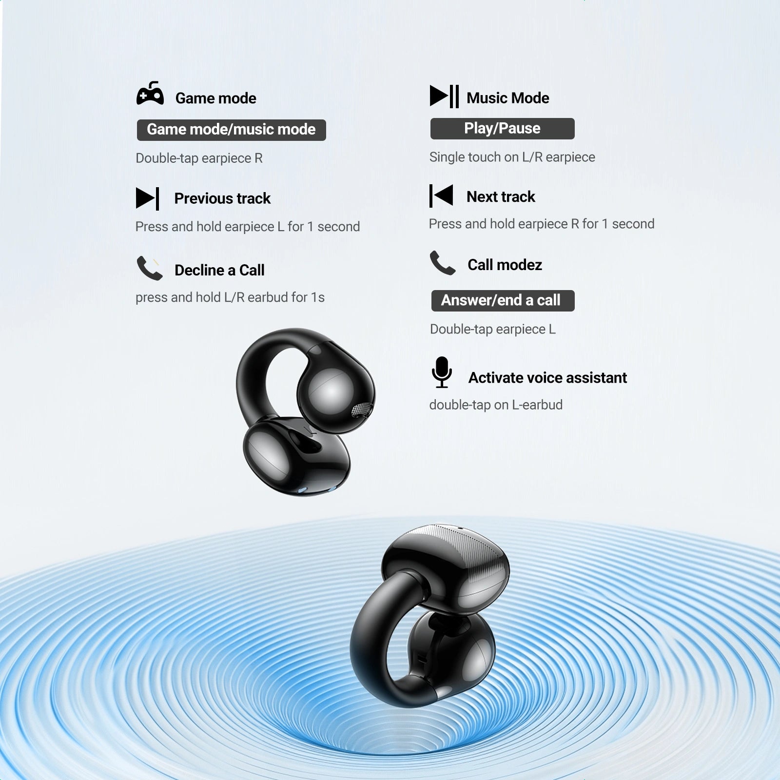 UGREEN HiTune S3 WS209 True Wireless Bluetooth Earbuds Black