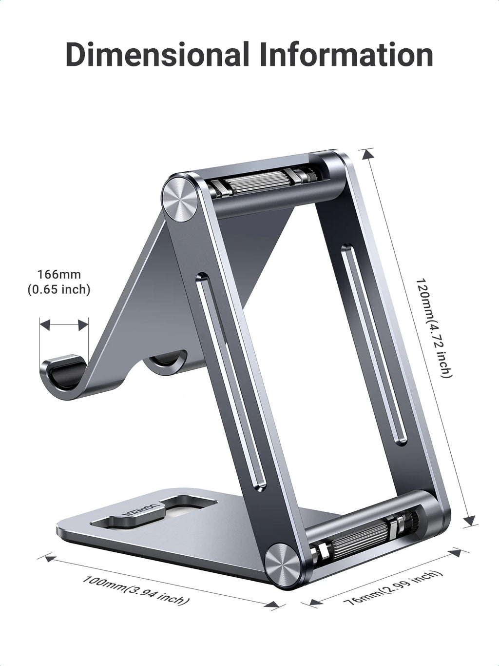 UGREEN LP263 80708 Multi Adjustable Metal Phone Holder with Roller