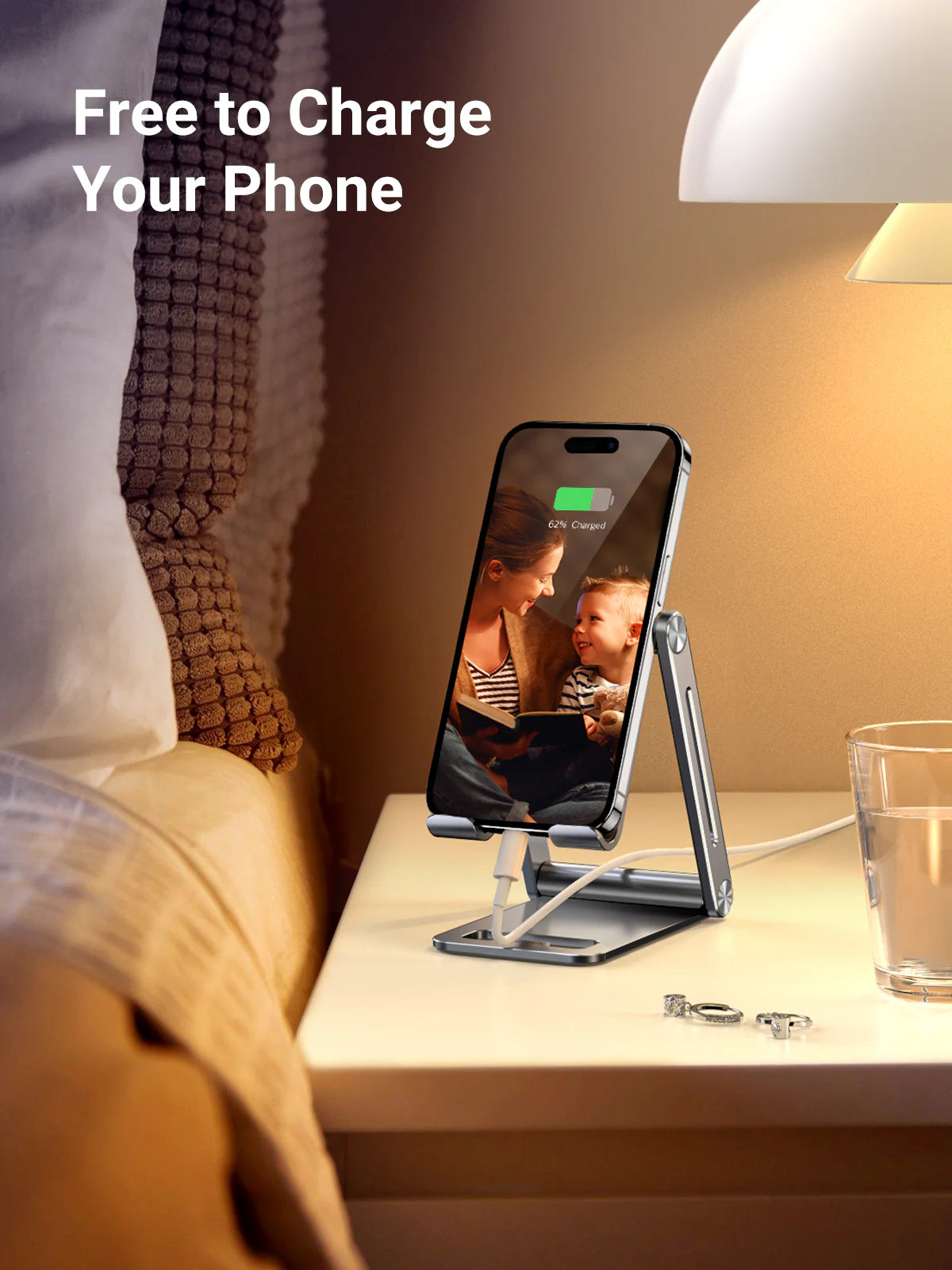 UGREEN LP263 80708 Multi Adjustable Metal Phone Holder with Roller