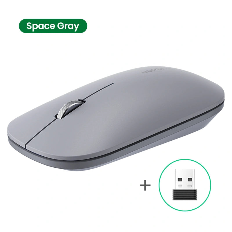 UGREEN MU001 90372 Portable Wireless Mouse Gray