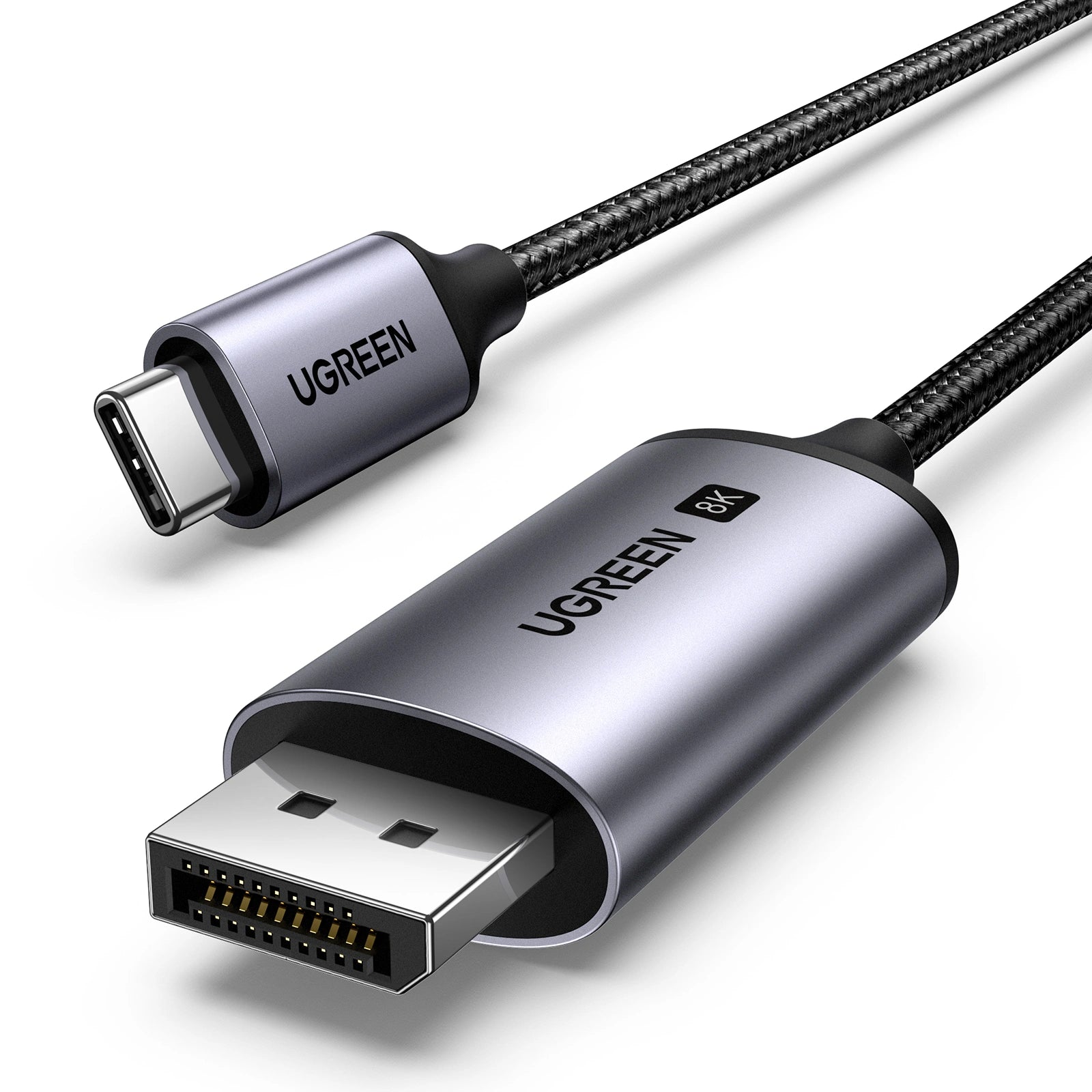 UGREEN CM556 25839 8K Type-C to DisplayPort Cable 9.8 ft Black