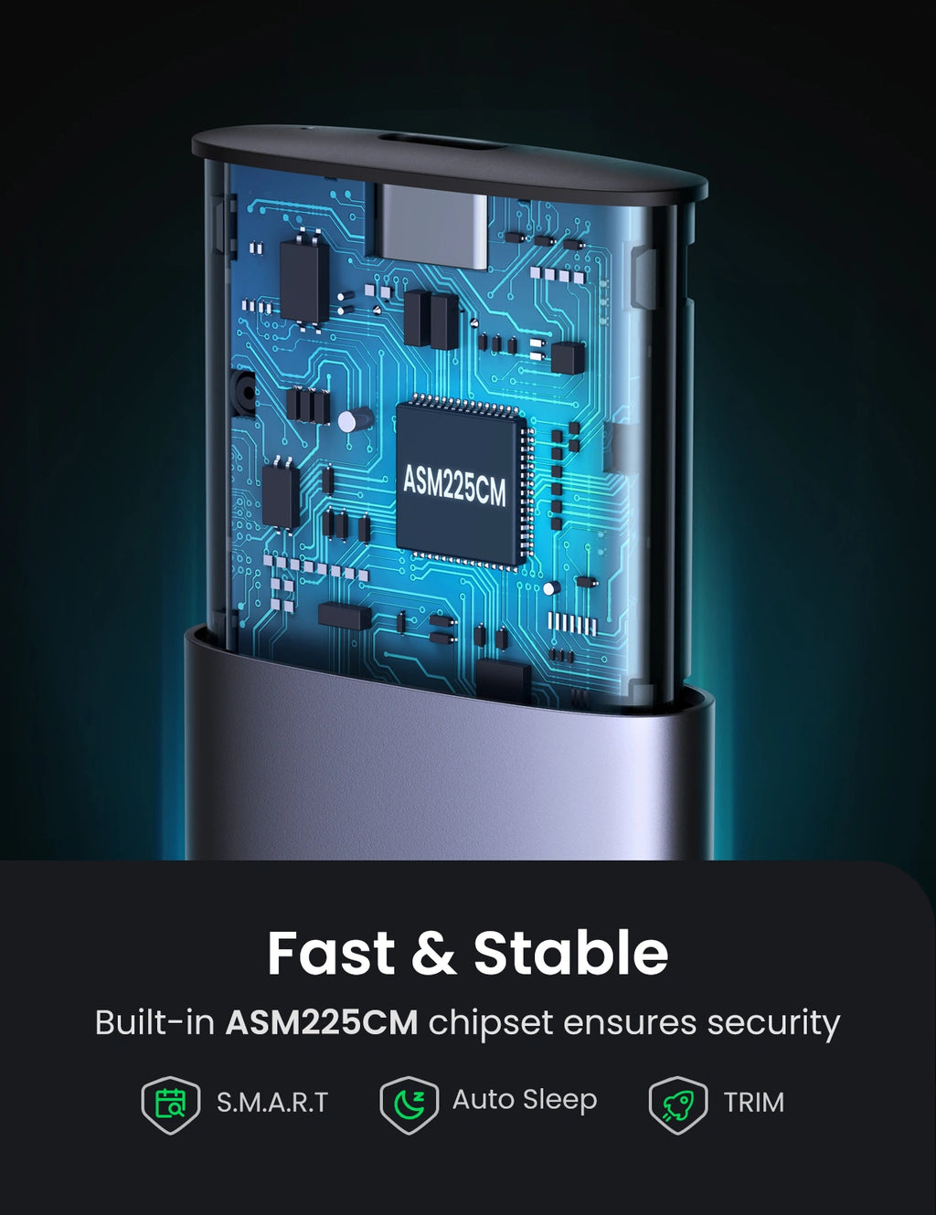 UGREEN CM400 USB-C to M.2 NGFF SATA Enclosure 10903
