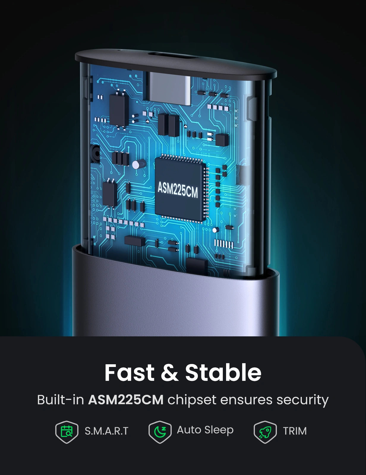 UGREEN CM400 USB-C to M.2 NGFF SATA Enclosure 10903