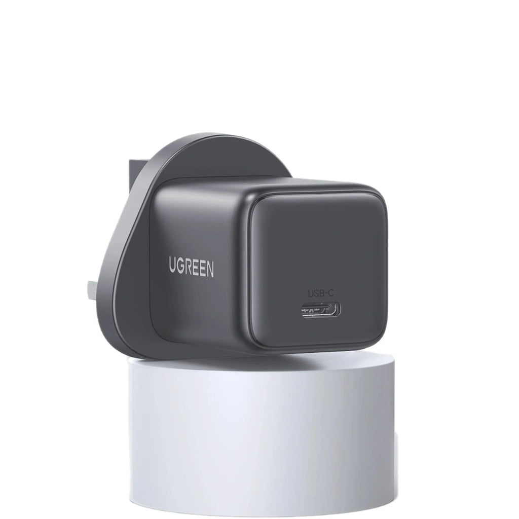 UGREEN 30W One Port USB-C GaN Fast Charger UK Space Grey
