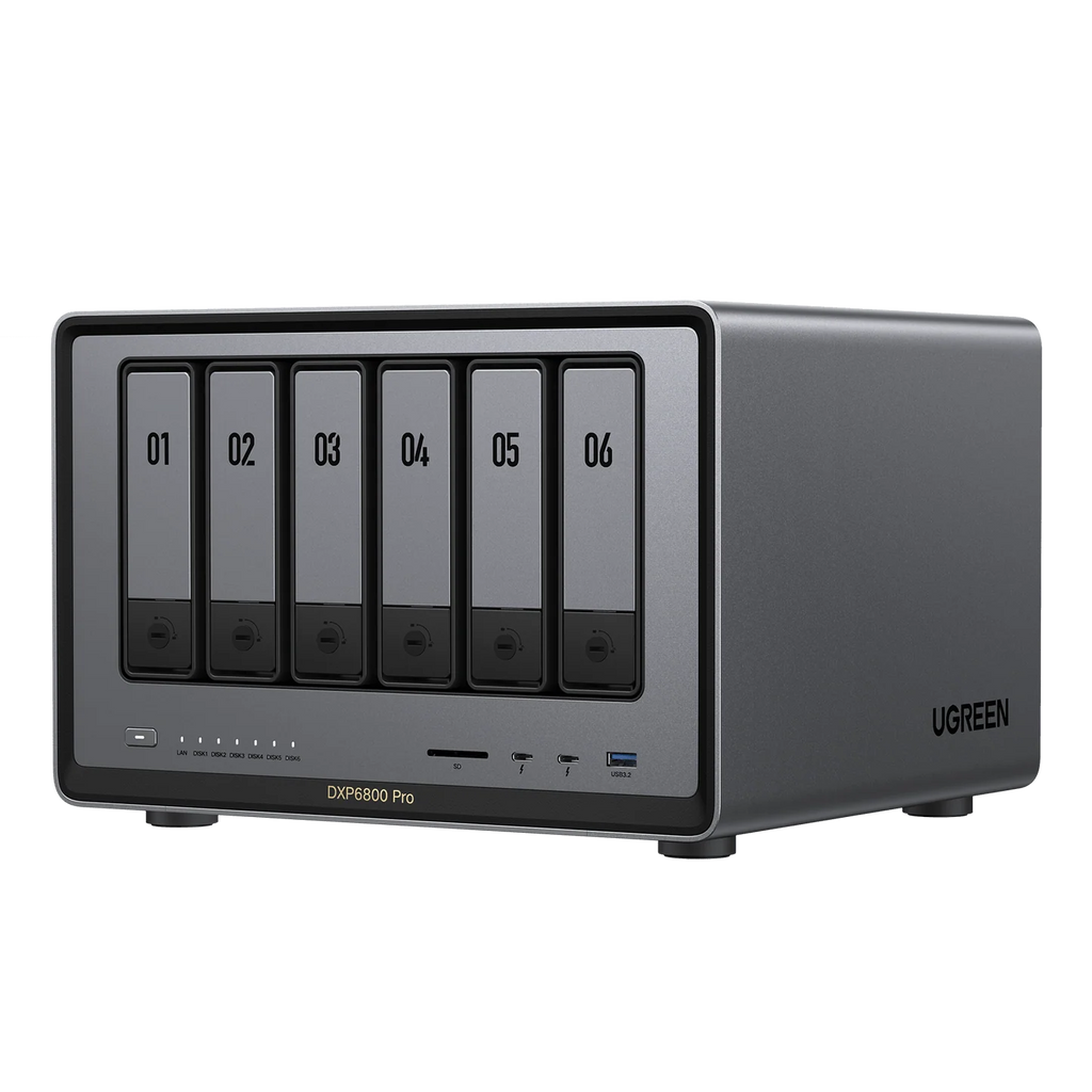 UGREEN NASync DXP6800 Pro 6-Bay Desktop NAS Intel i5 1235u 8GB DDR5 2x 10GbE Diskless
