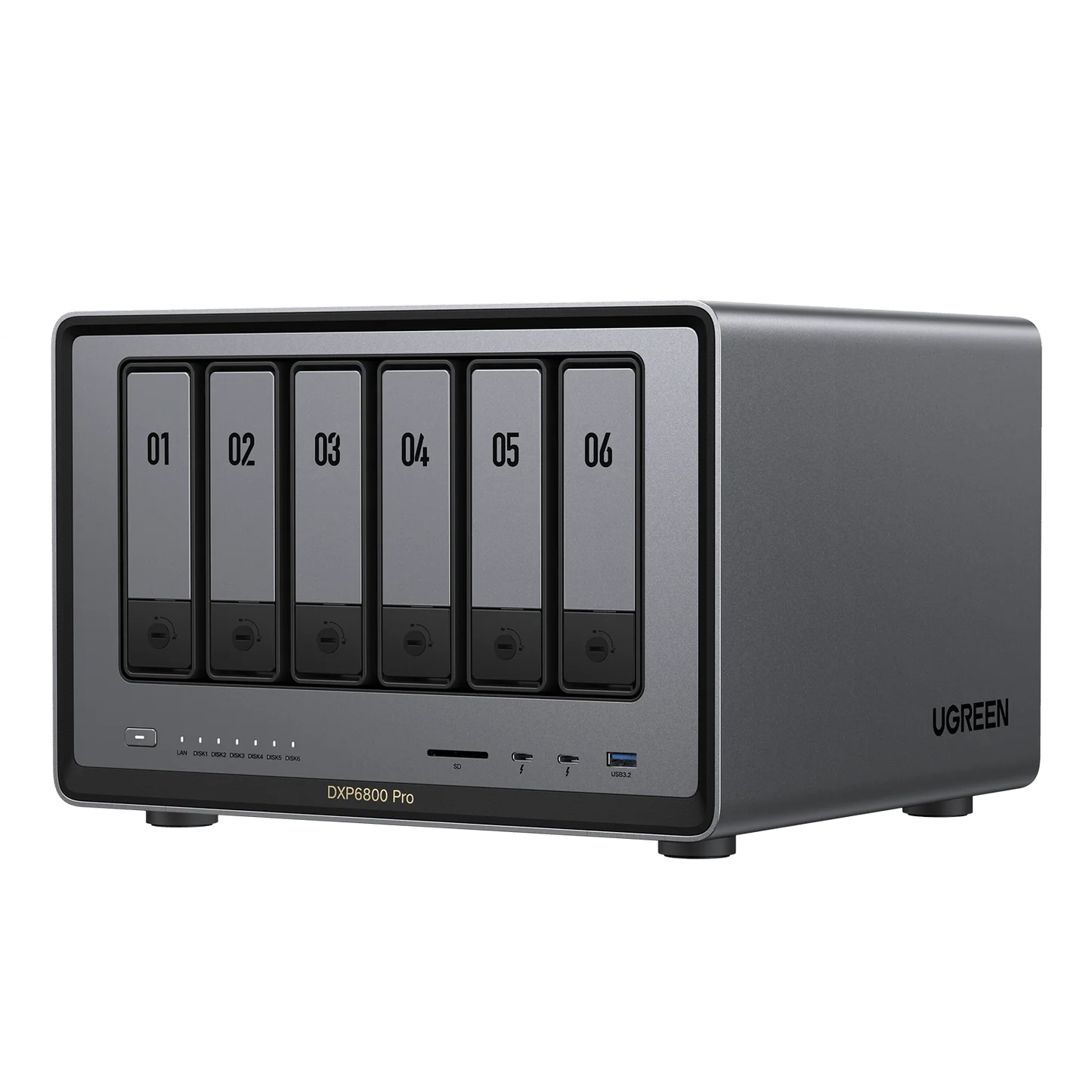 UGREEN NASync DXP6800 Pro 6-Bay Desktop NAS Intel i5 1235u 8GB DDR5 2x 10GbE Diskless