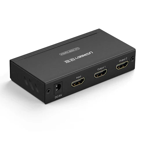 UGREEN 40201 HDMI 1 In 2 Out Splitter Black