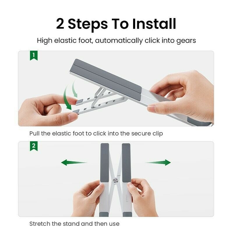 UGREEN LP451 Adjustable Multi-Functional Laptop Tablet Phone Book Aluminum Stand 90312