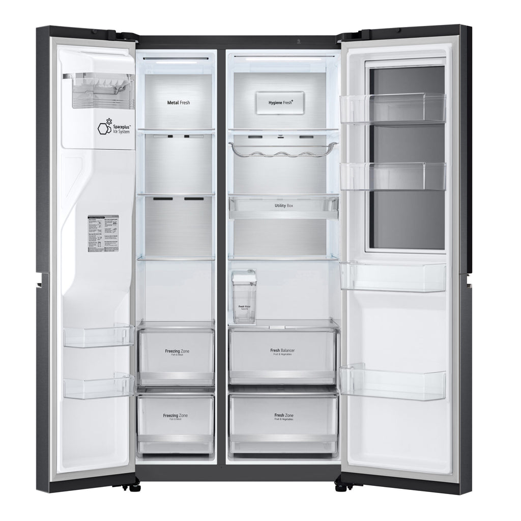 LG GC-X257CQES 22.4 cu. ft. Side-by-Side Refrigerator Matte Black