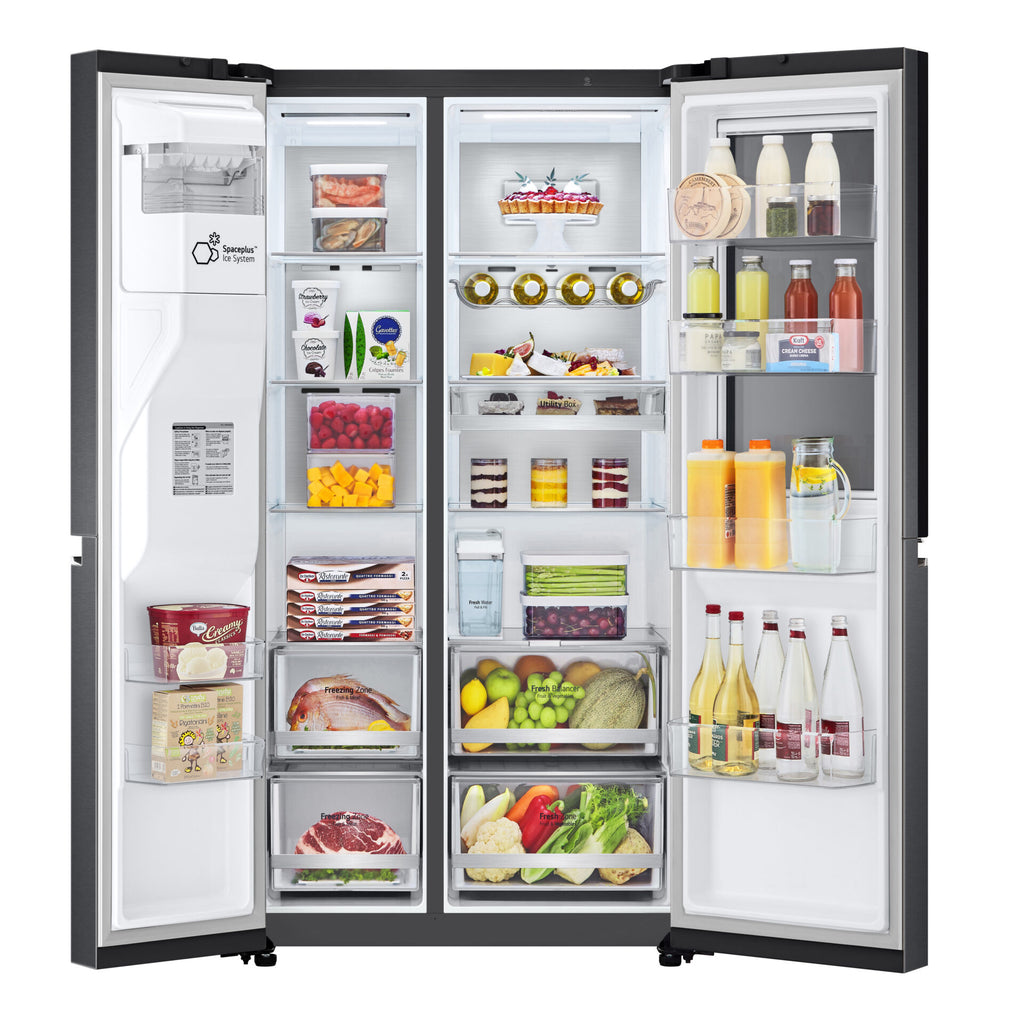 LG GC-X257CQES 22.4 cu. ft. Side-by-Side Refrigerator Matte Black