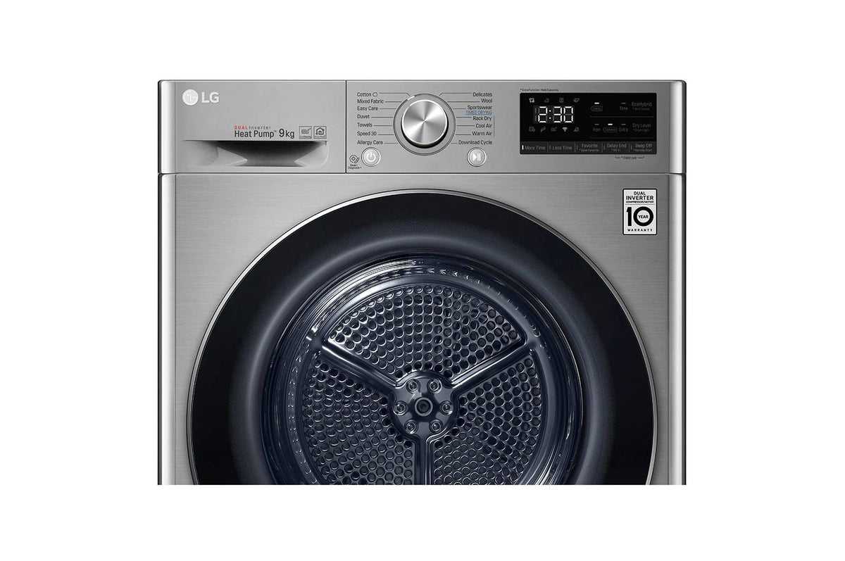 LG F3L2CRV2T 44.1 lb / 26.5 lb Front Load Washer Dryer Silver