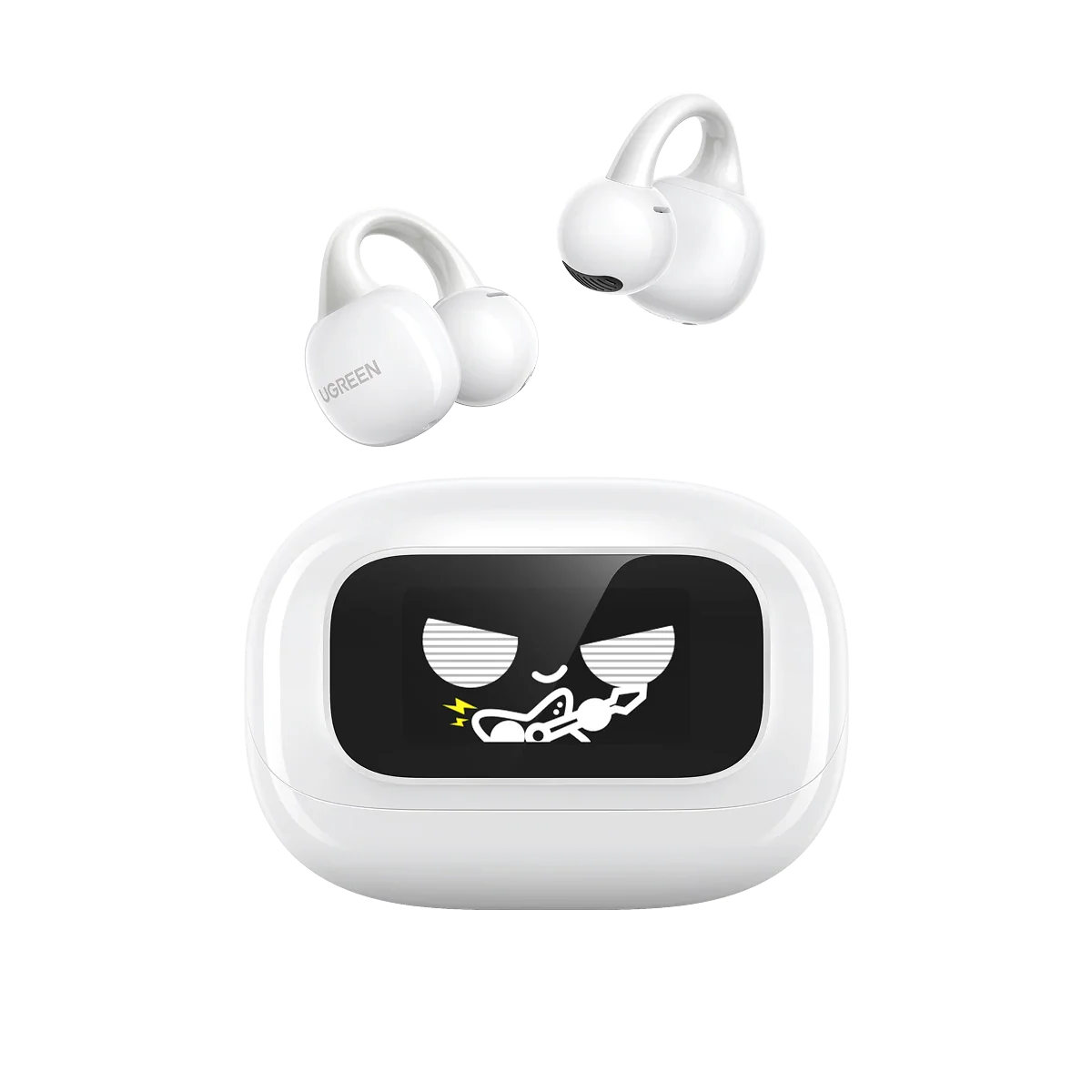 UGREEN ClipBuds Magic WS208 55136 True Wireless Earbuds with Smart Touchscreen White
