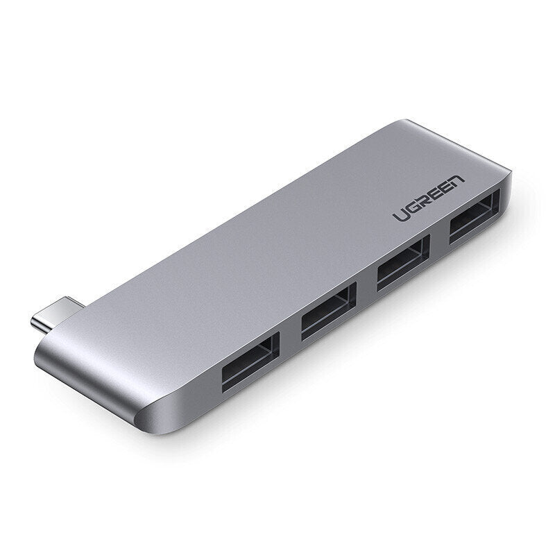 UGREEN CM263 60563 4-in-1 USB-C to 4-Port USB 3.0 Hub Gray