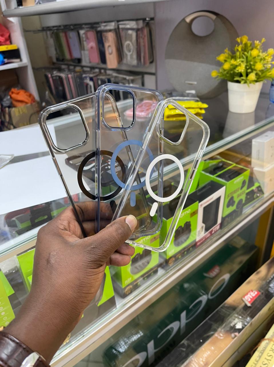 Clear MagSafe Anti-Burst Case for iPhone 11 12 13 Series