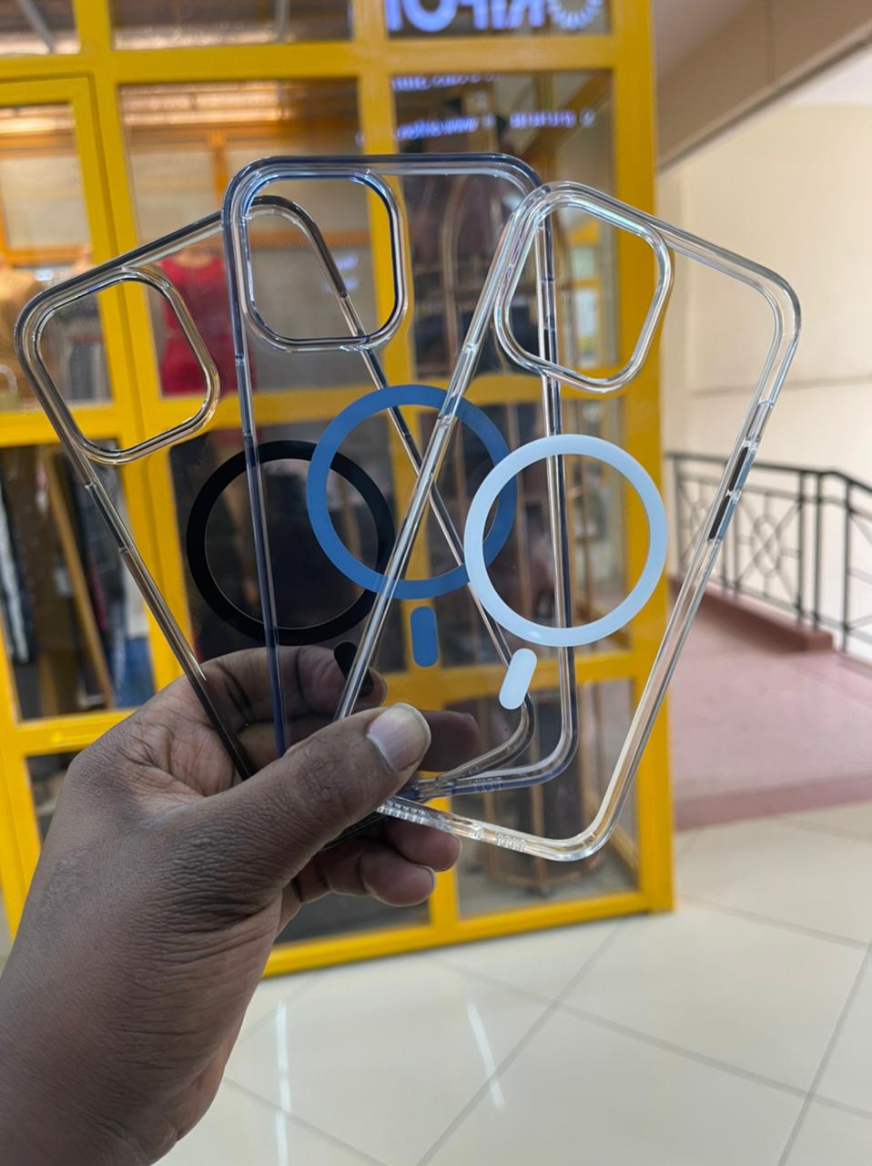 Clear MagSafe Anti-Burst Case for iPhone 11 12 13 Series