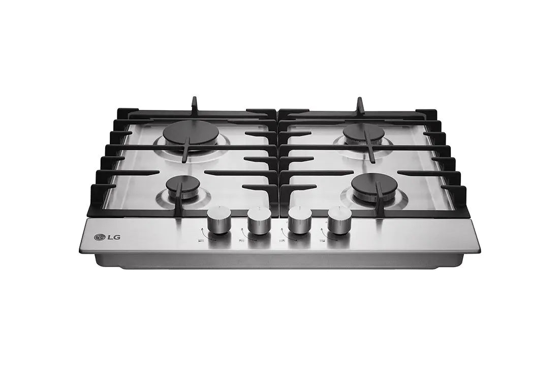 LG HU641BBG 23.6 in. Built-In Gas Hob Stainless Steel