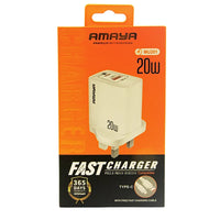 ACW-MU201 UK A+C 20W Charger with Type-C Cable