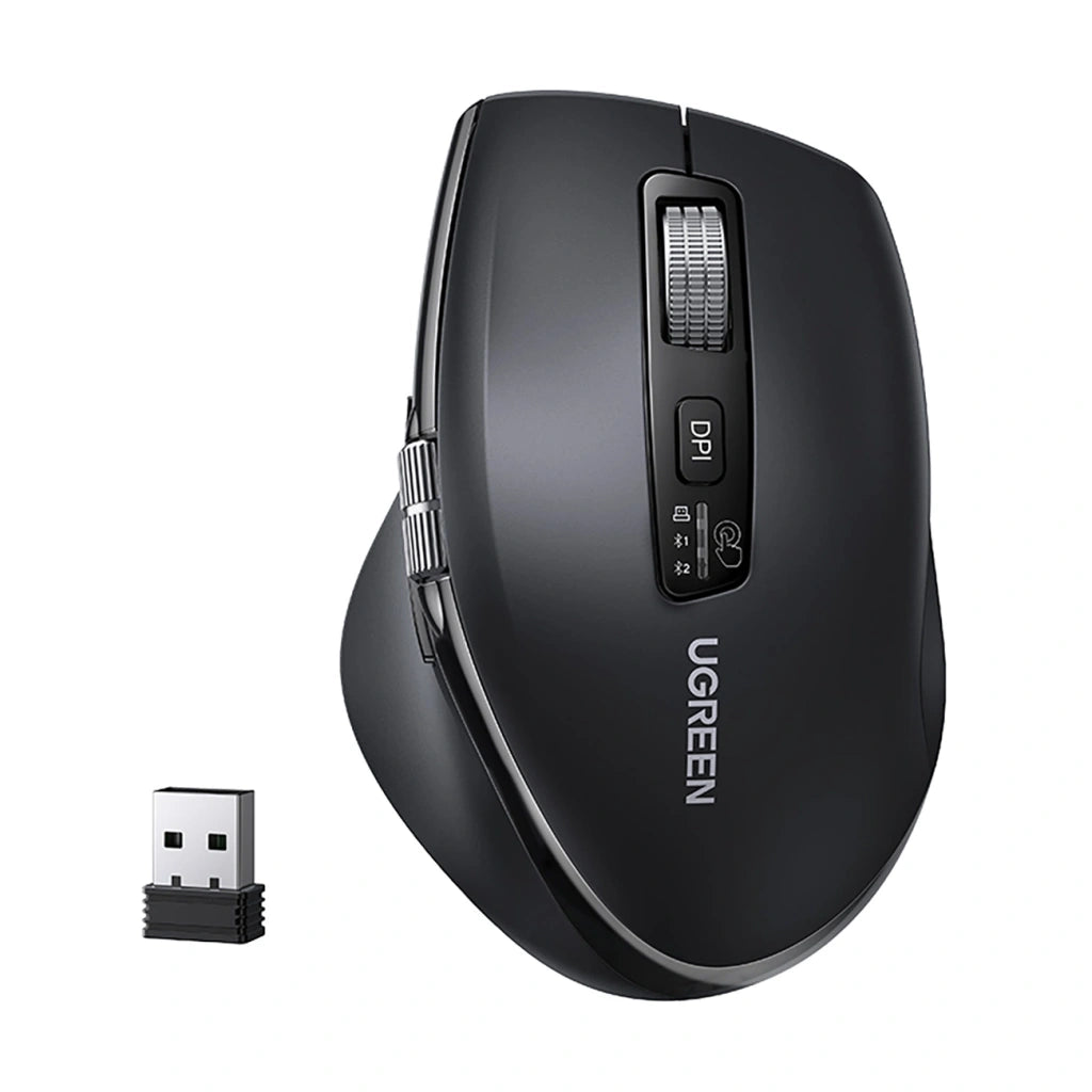 UGREEN M751 45792 Multi-Mode Wireless Bluetooth Mouse Black