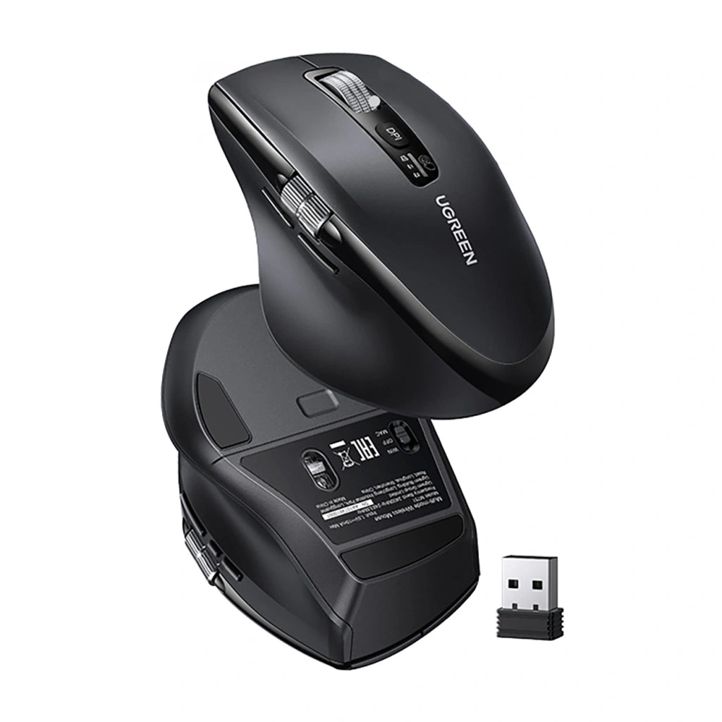 UGREEN M751 45792 Multi-Mode Wireless Bluetooth Mouse Black