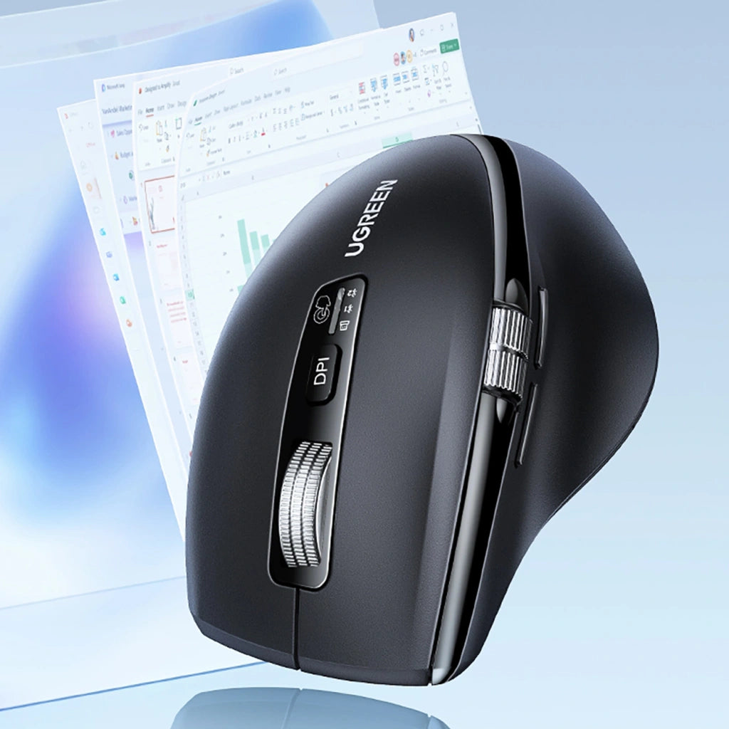 UGREEN M751 45792 Multi-Mode Wireless Bluetooth Mouse Black