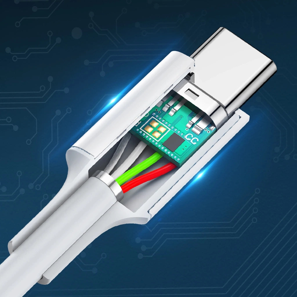 UGREEN US264 60518 USB-C to USB-C 60W PD Cable 3.3 ft White
