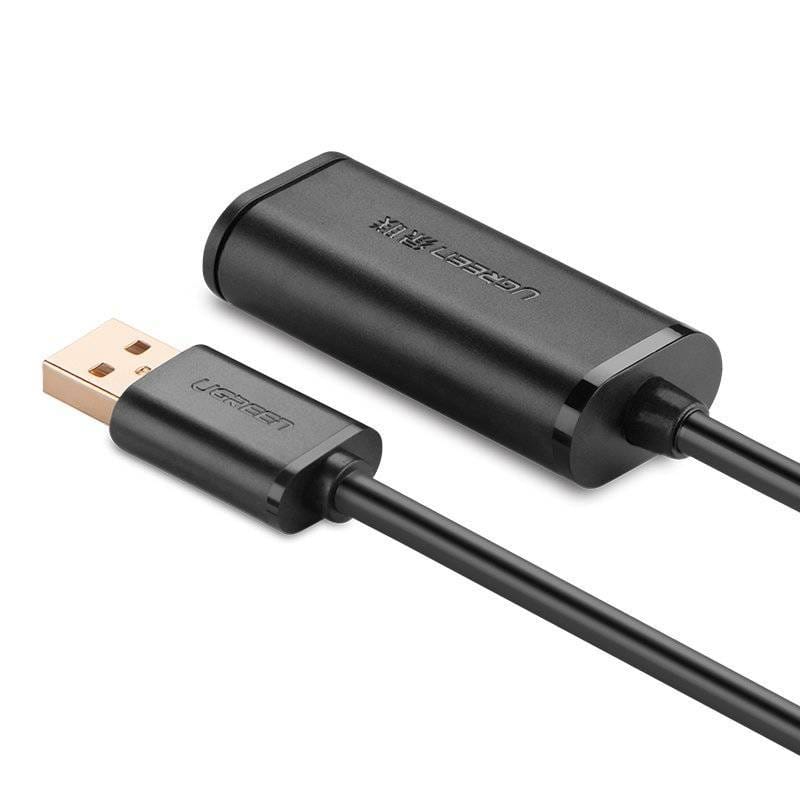 UGREEN US121 10325 Active USB 2.0 Extension Cable 82 ft Black