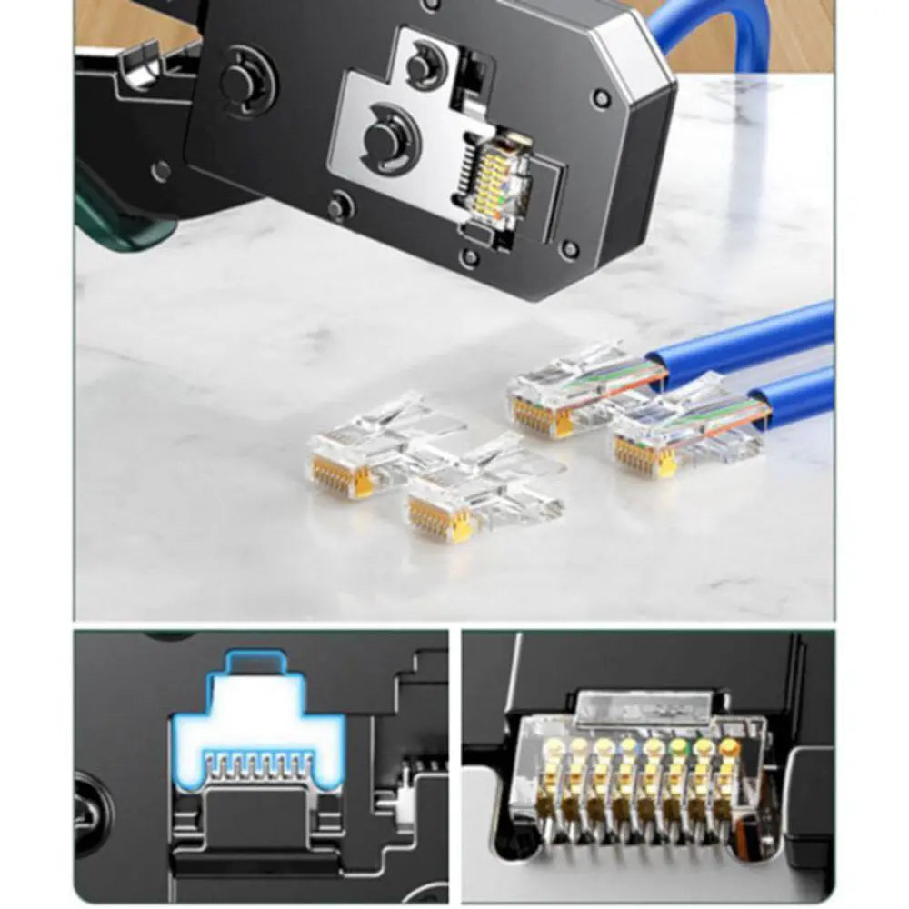 UGREEN NW136 70683 Multifunction Crimping Tool 2 Extra Blade Sets Network Cable Cutter Stripper