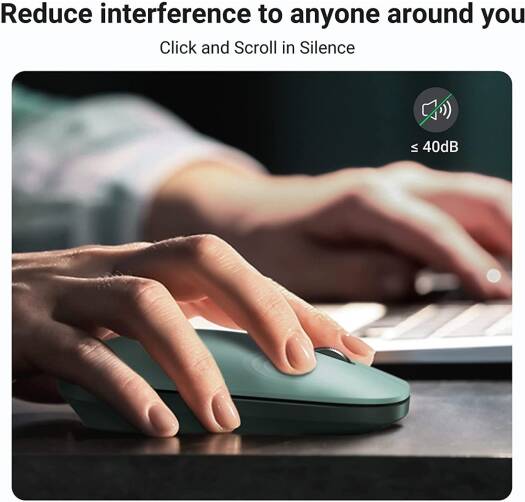 UGREEN MU001 90374 Portable Wireless Mouse Green