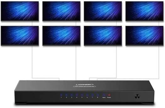 UGREEN 40203 1 In 8 Out HDMI Splitter 1080p