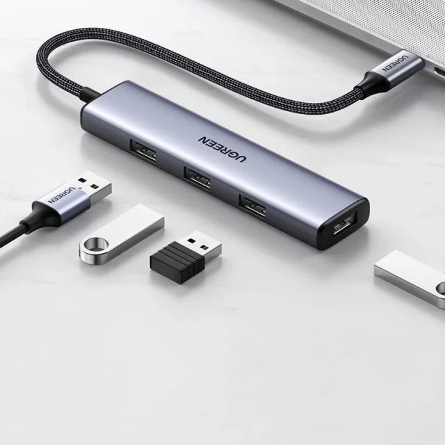UGREEN CM473 20841 USB-C to 4-Port USB-A Hub Black
