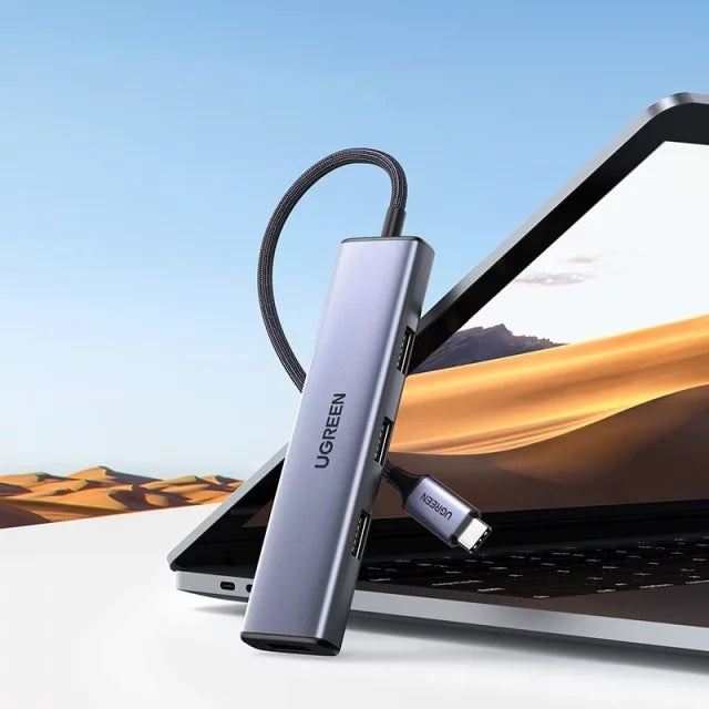 UGREEN CM473 20841 USB-C to 4-Port USB-A Hub Black