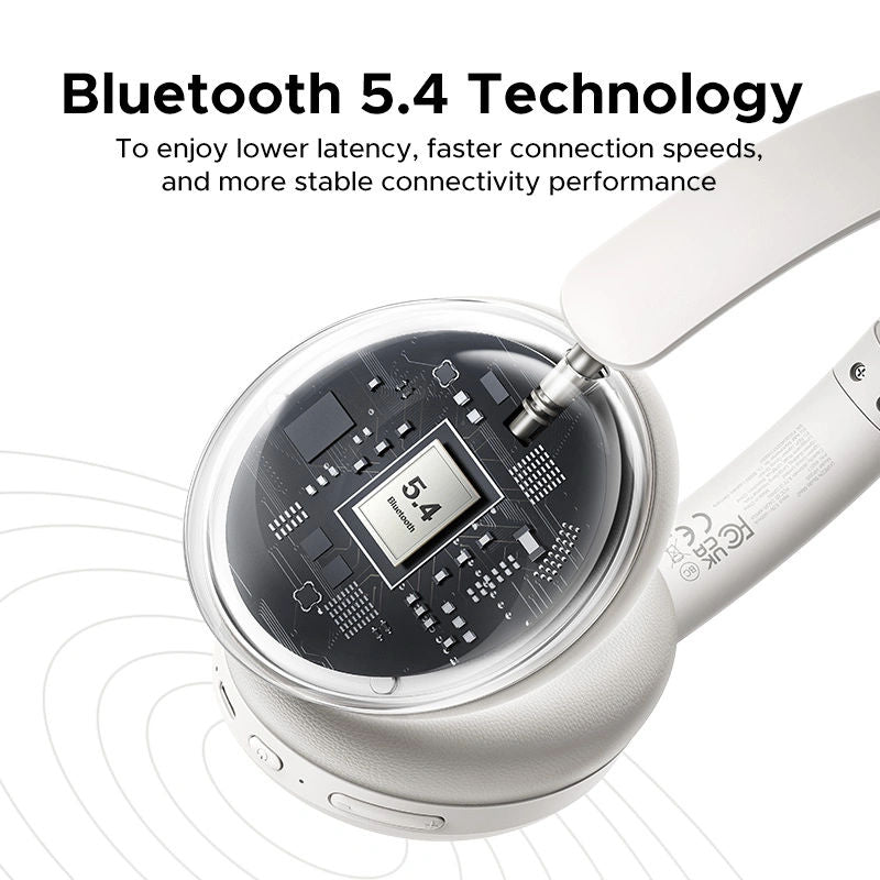 UGREEN Studio Max2 HP205 80Hr Wireless Headphone Light Gray 45017