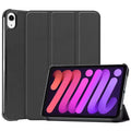 iPad Mini 7 2024 8.3 Inch Tri-Fold Leather Stand Hard Smart Cover with Pencil Holder Slot