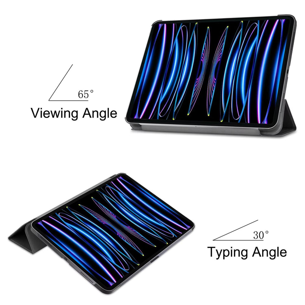 PU Flip Smart Magnetic Trifold Stand Case for iPad Pro 11 Inch M4 2024