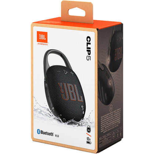 JBL Clip 5 7W Portable Waterproof Bluetooth Speaker Black