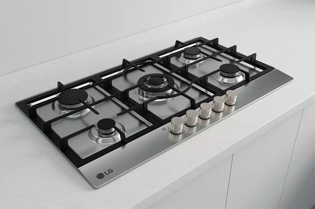 LG CG5Z3626S 35.4 in. Built-In Gas Hob Stainless Steel