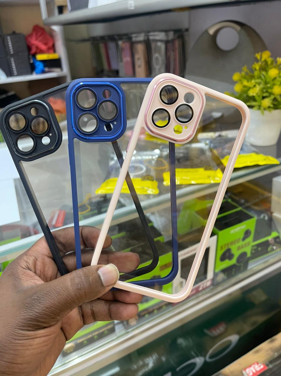 Luxury Clear Case with Camera Lens Protection for iPhone 11 12 13 Series