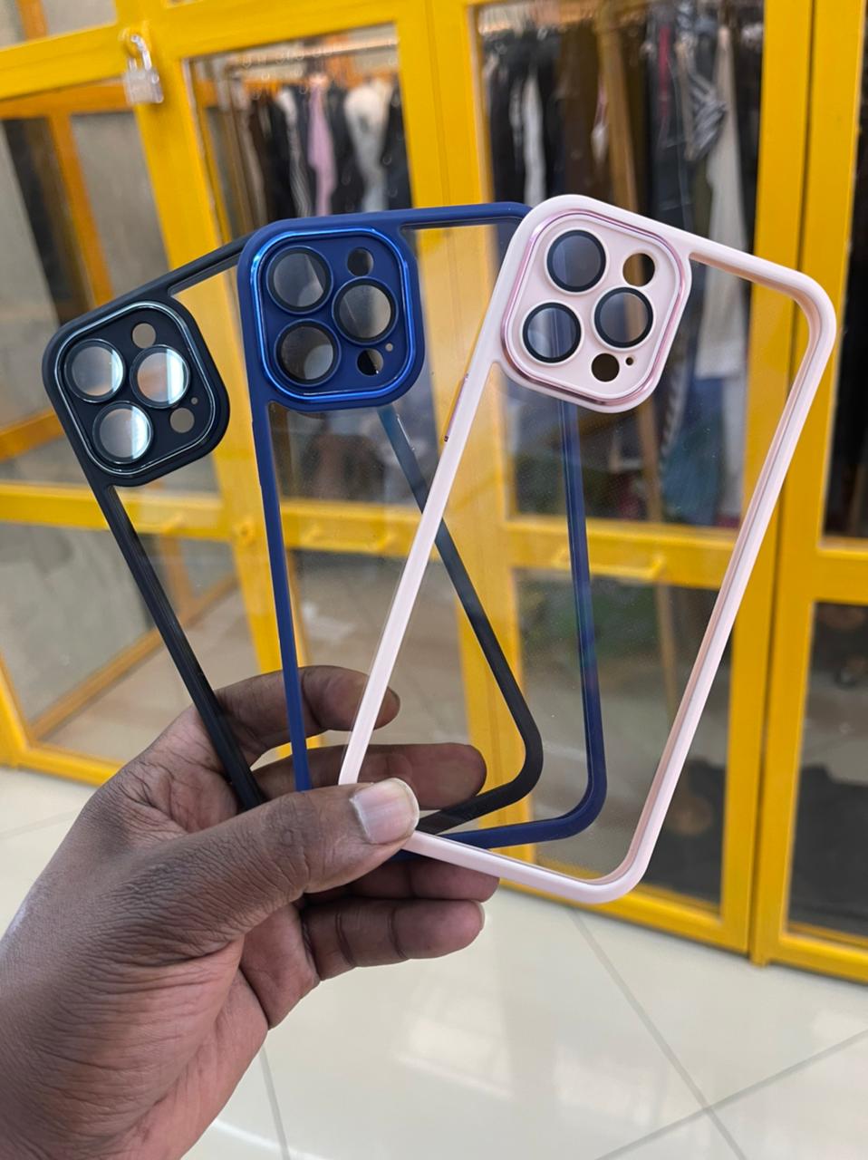 Luxury Clear Case with Camera Lens Protection for iPhone 11 12 13 Series