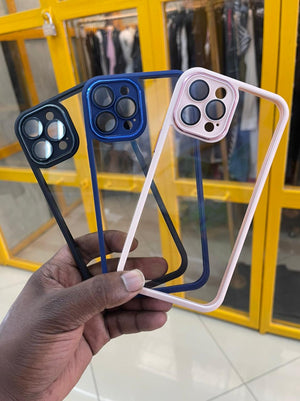 Luxury Clear Case with Camera Lens Protection for iPhone 11 12 13 Series