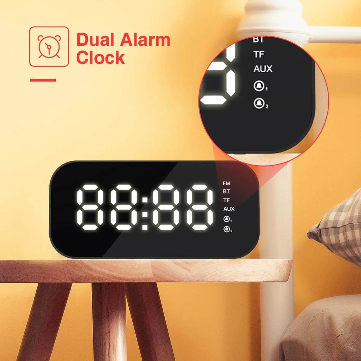 HAVIT M3 Bluetooth Speaker Alarm Clock